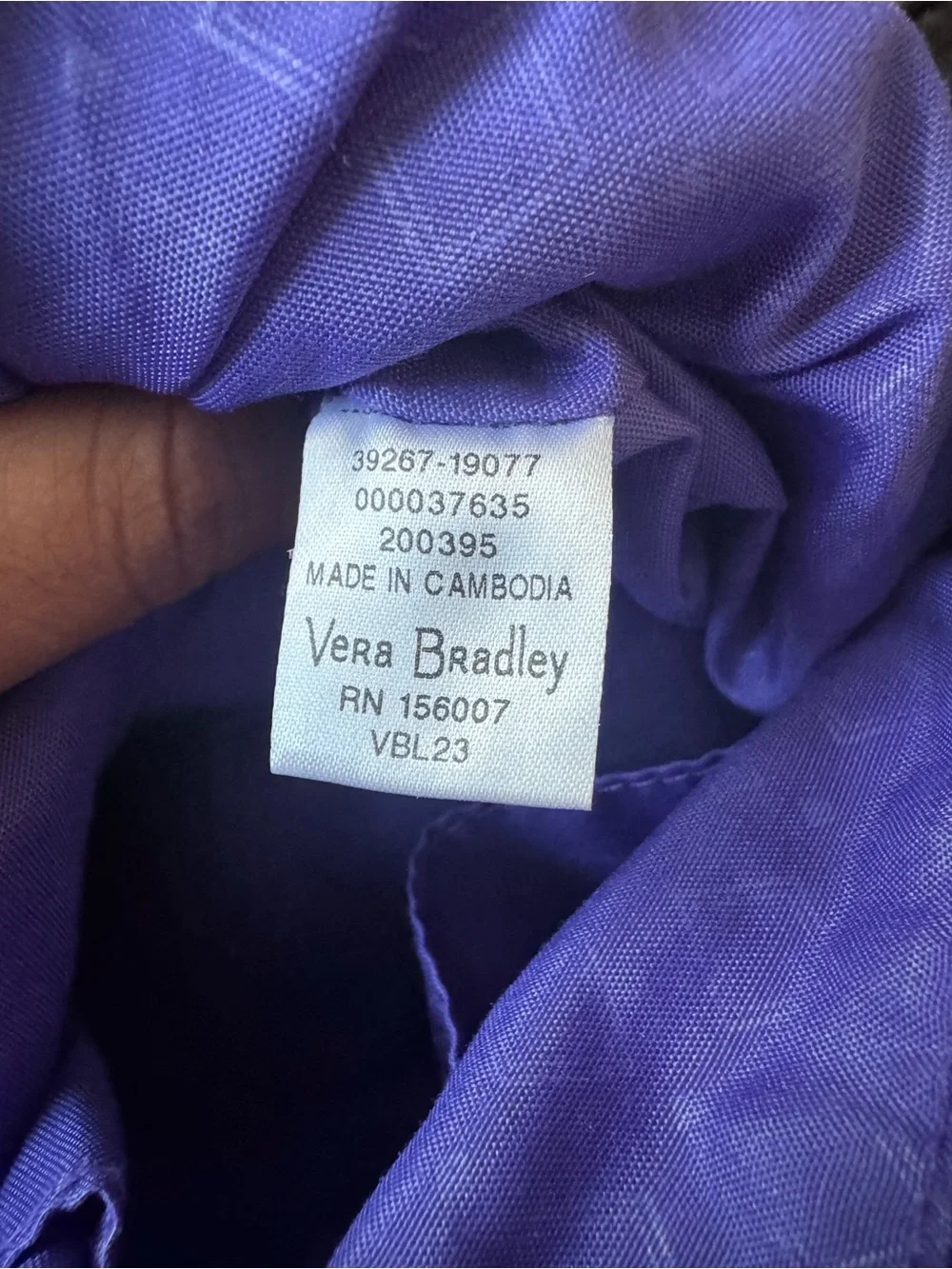 Vera Bradley Quilted Floral Shoulder Bag in Purple